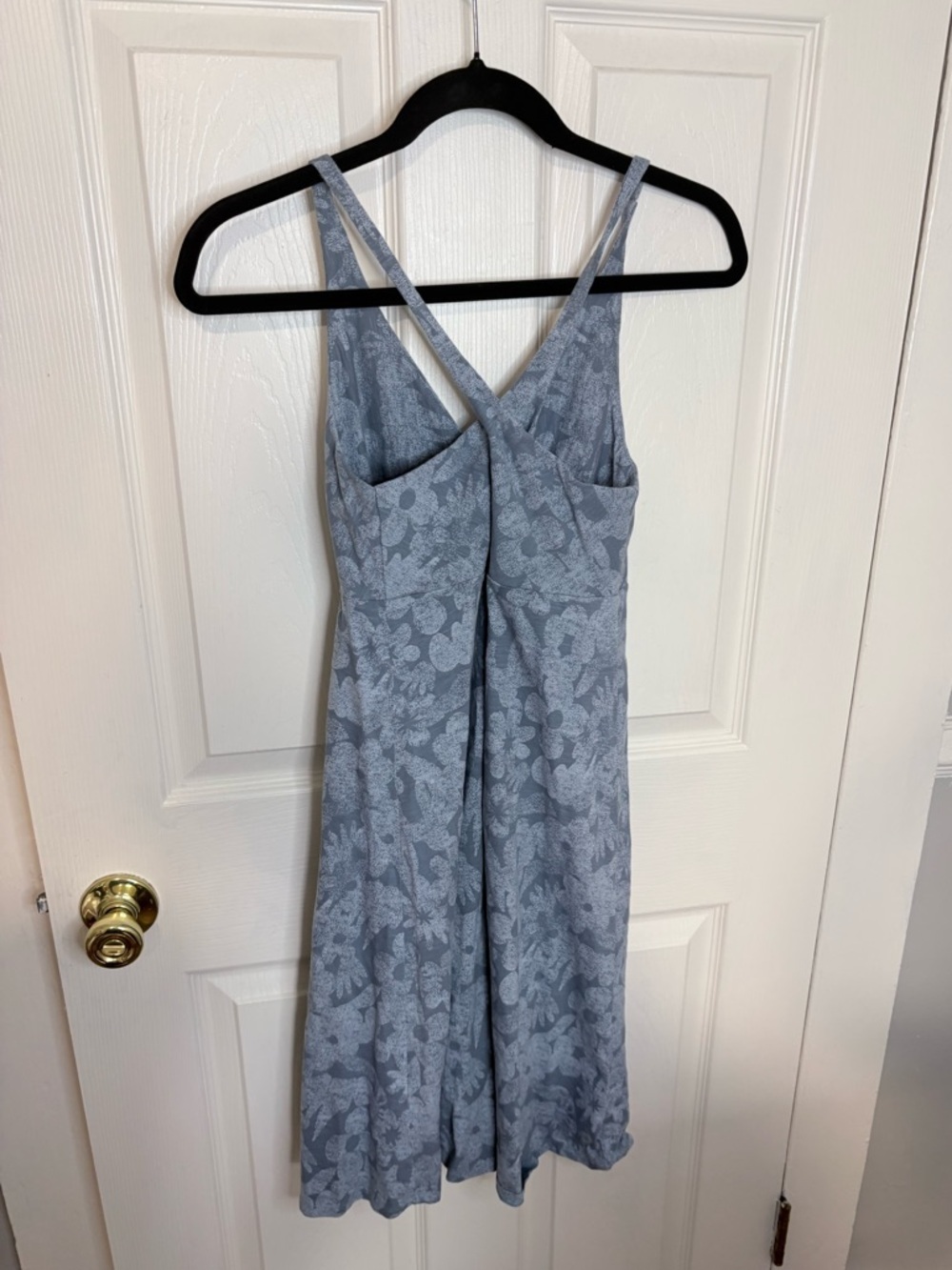 Patagonia Amber Dawn Dress Small Blue Floral Strappy Back Outdoor Casual - Picture 7 of 11